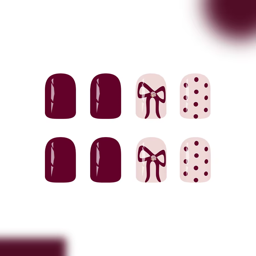 Faux ongles carrés courts à pression pour femmes