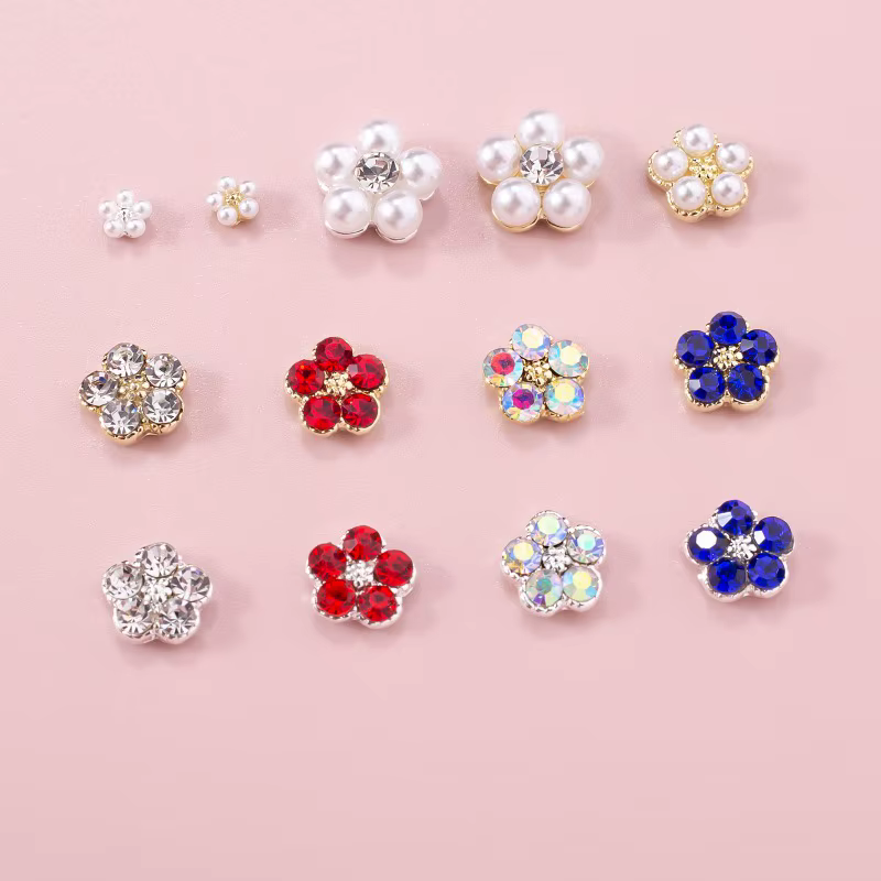 Décoration d'ongles en diamant coloré