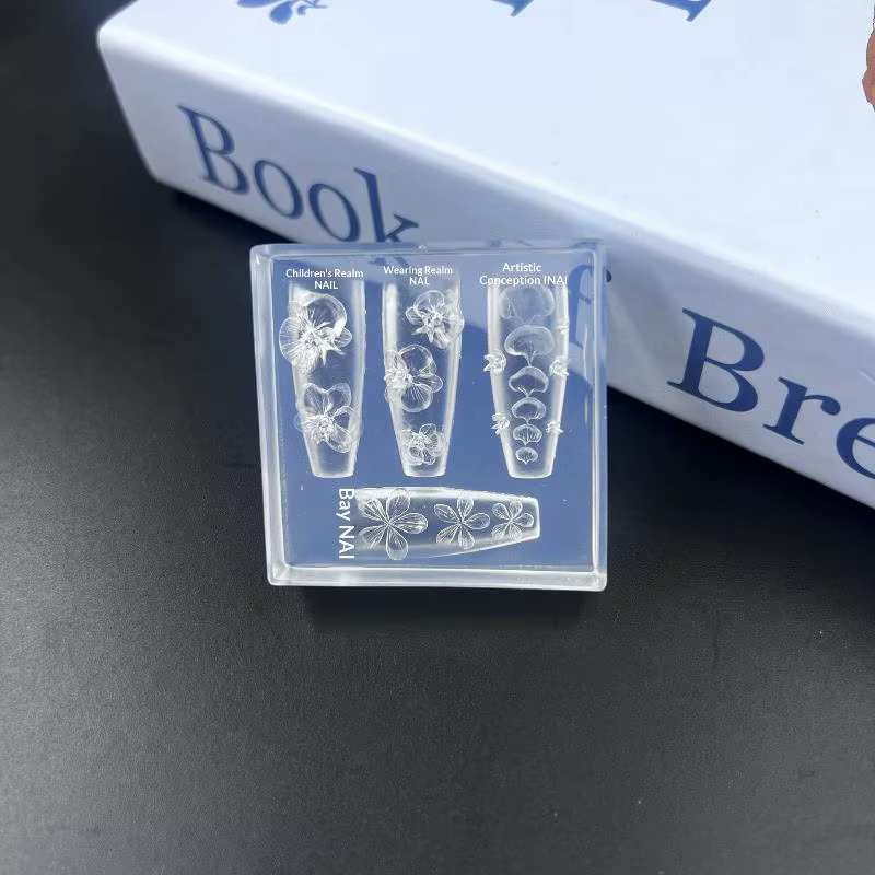 Moule à ongles en Silicone Transparent 3D