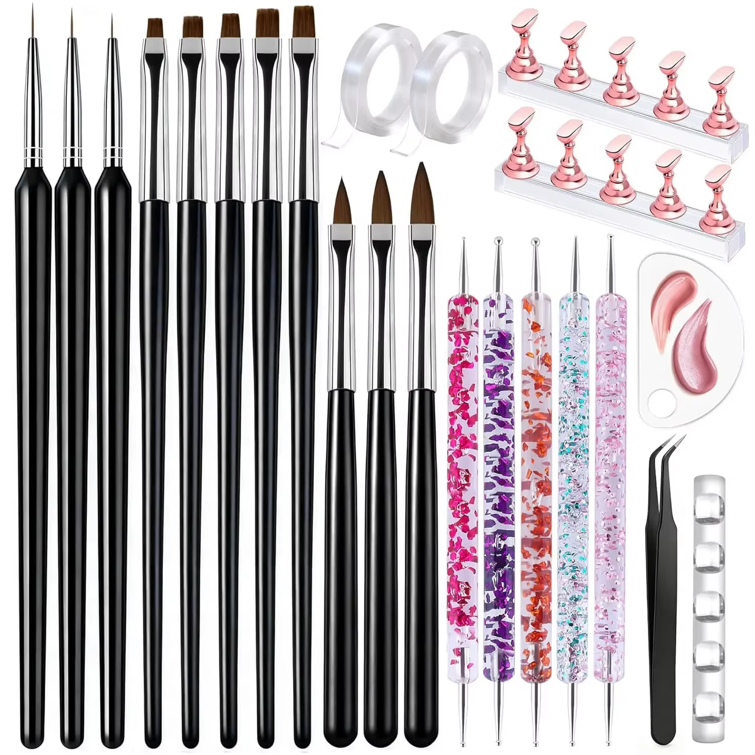 Kit de 23 outils pour nail art – Pinceaux