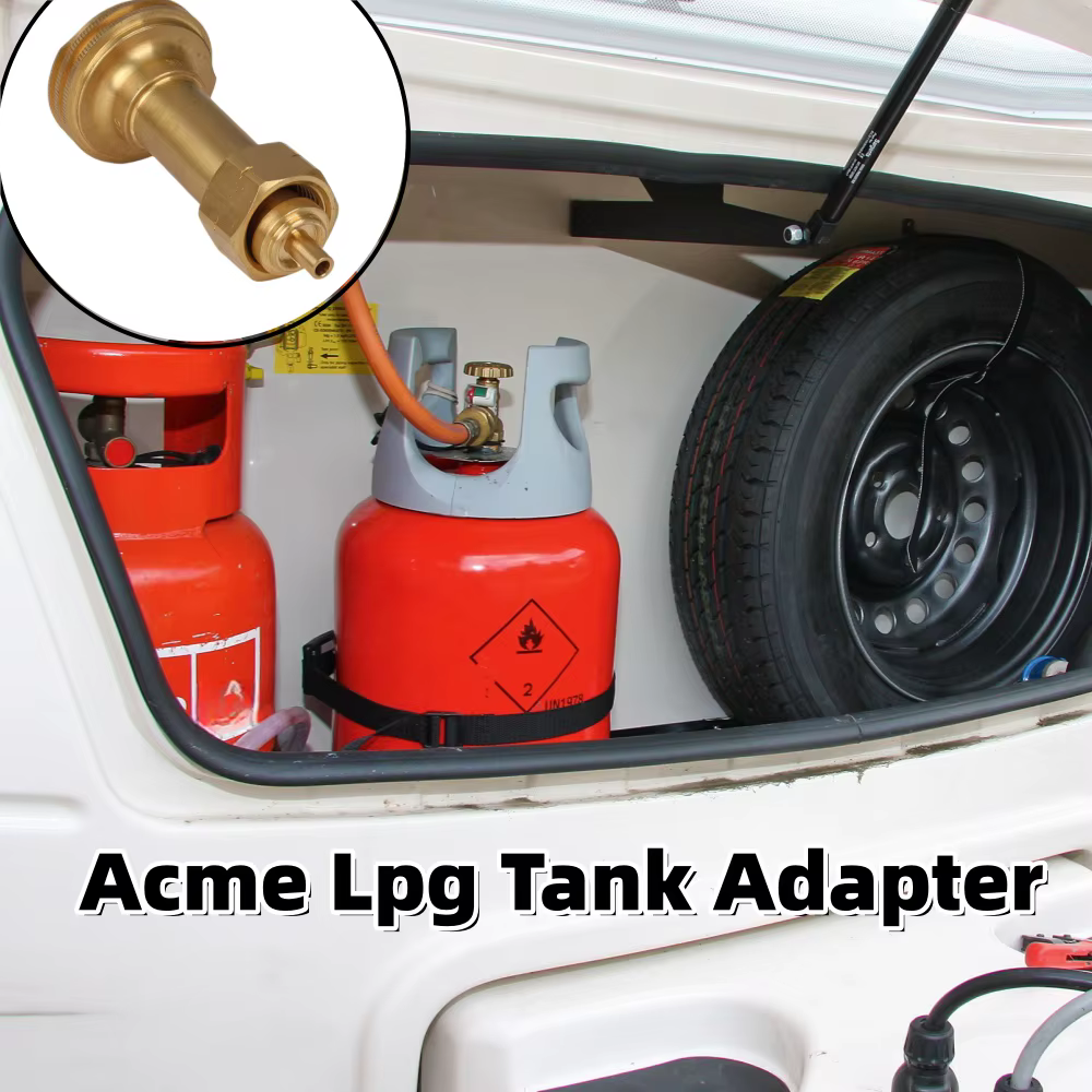 Adaptateur de réservoir GPL Acme pour camping-car, caravane, barbecue, pièces pour le remplissage de bouteilles de gaz GPL de 5 kg, 8 kg, 11 kg