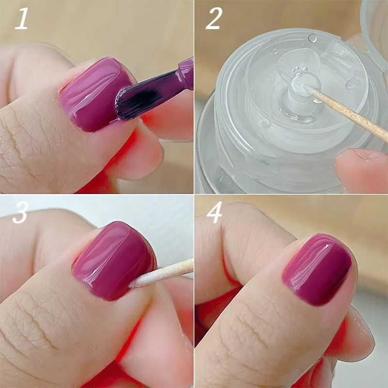 100 pièces ongles bois écouvillon propre bâtons bourgeon pointe
