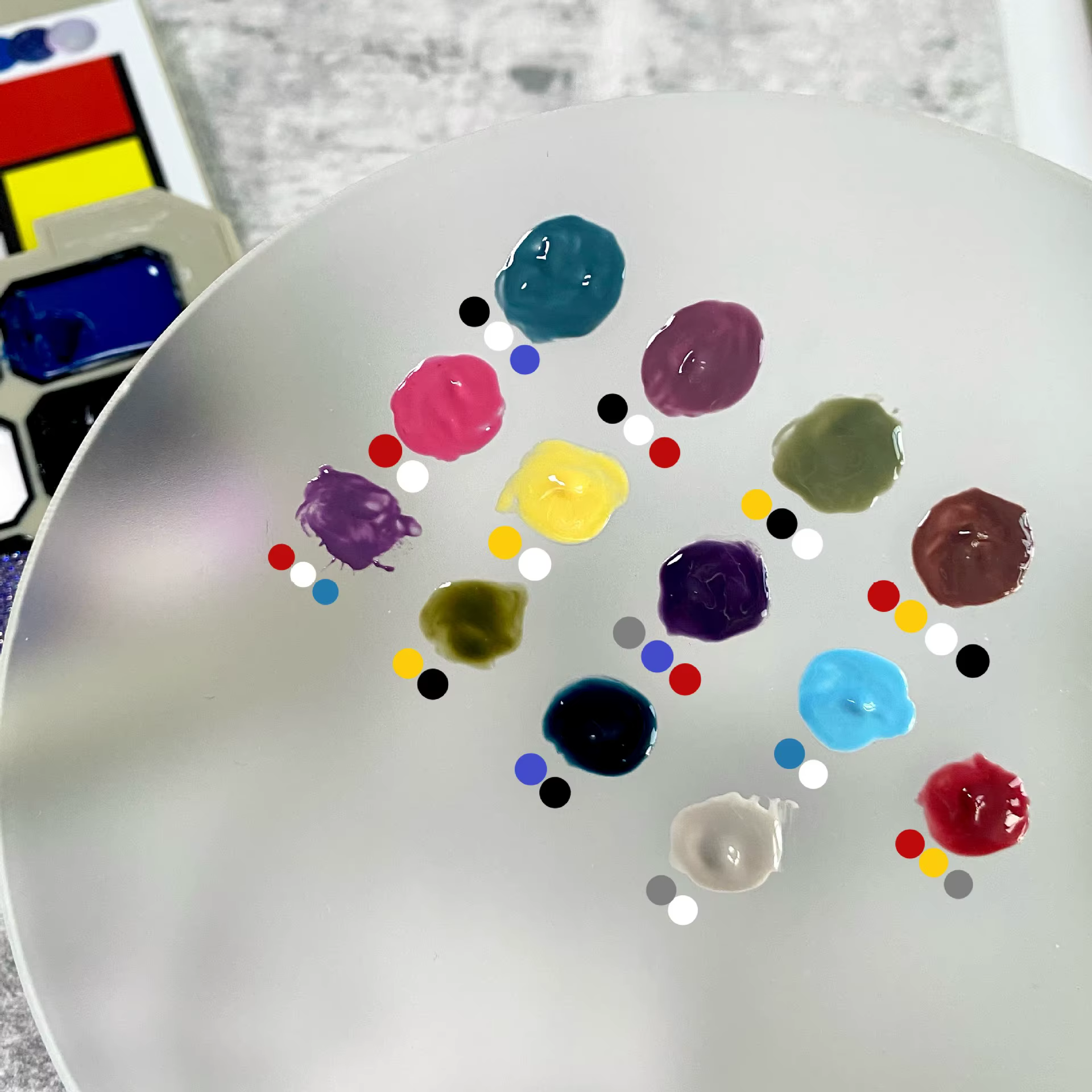 Palette de gel solide pour ongles