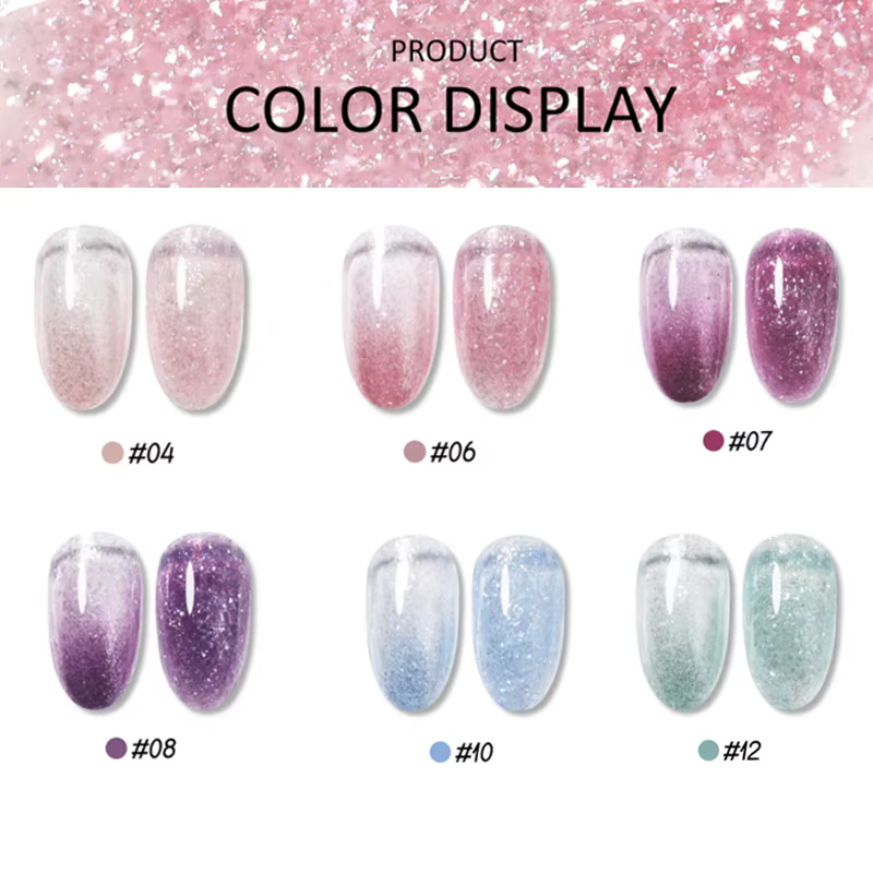 Vernis gel opale scintillant flocon de neige 15 ml