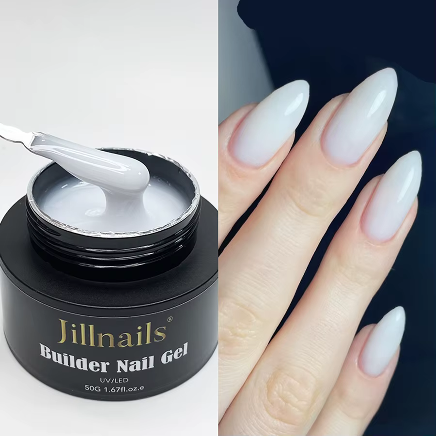 Jillnails 50 ml Gel pour ongles auto-nivelant Gel moyen pour la construction d'extensions d'ongles