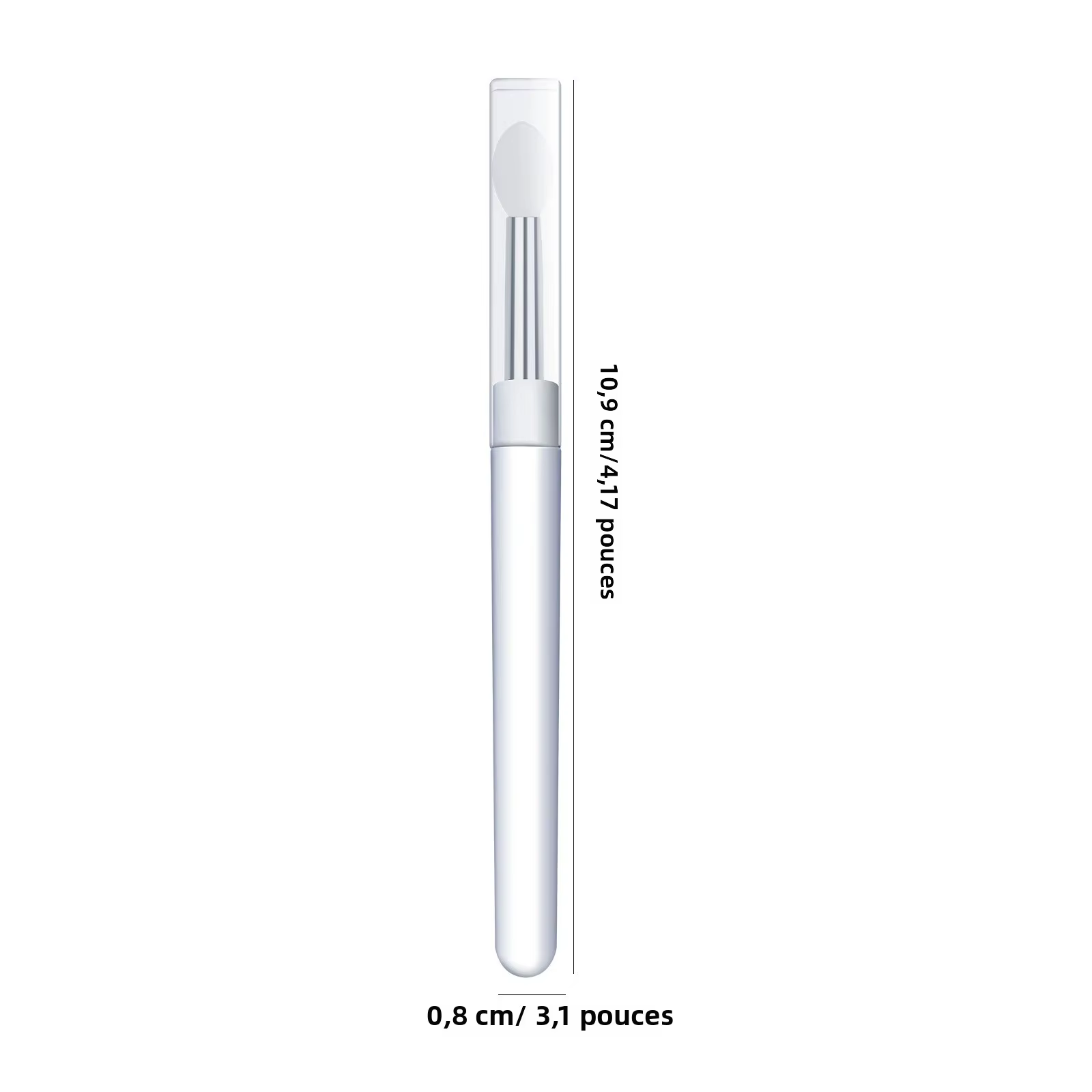 Brosse en Silicone transparente pour Nail Art