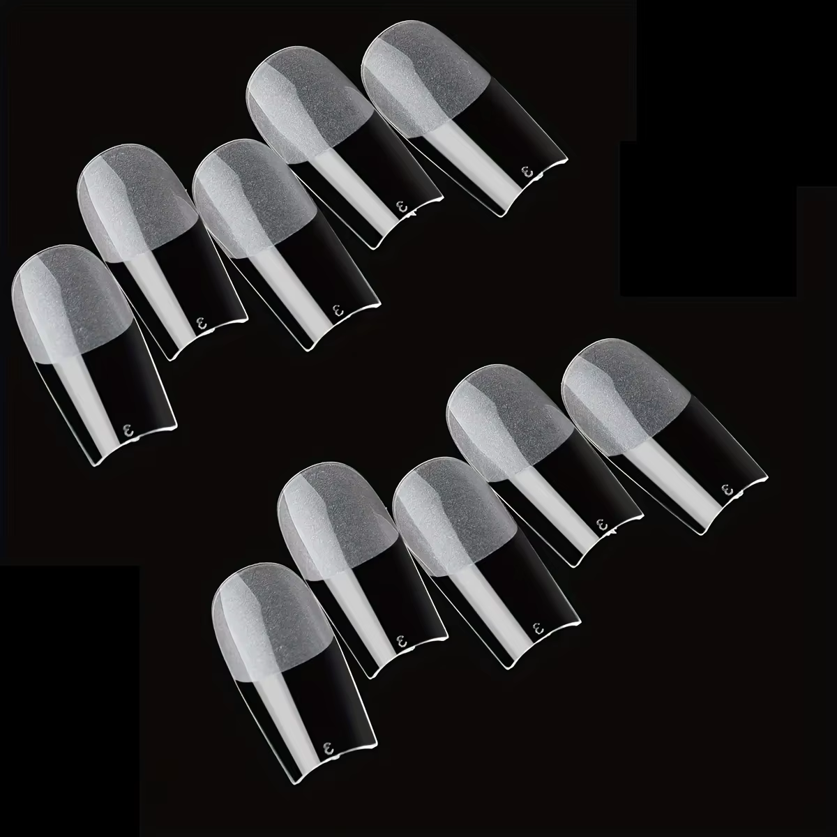 Faux ongles carrés moyens