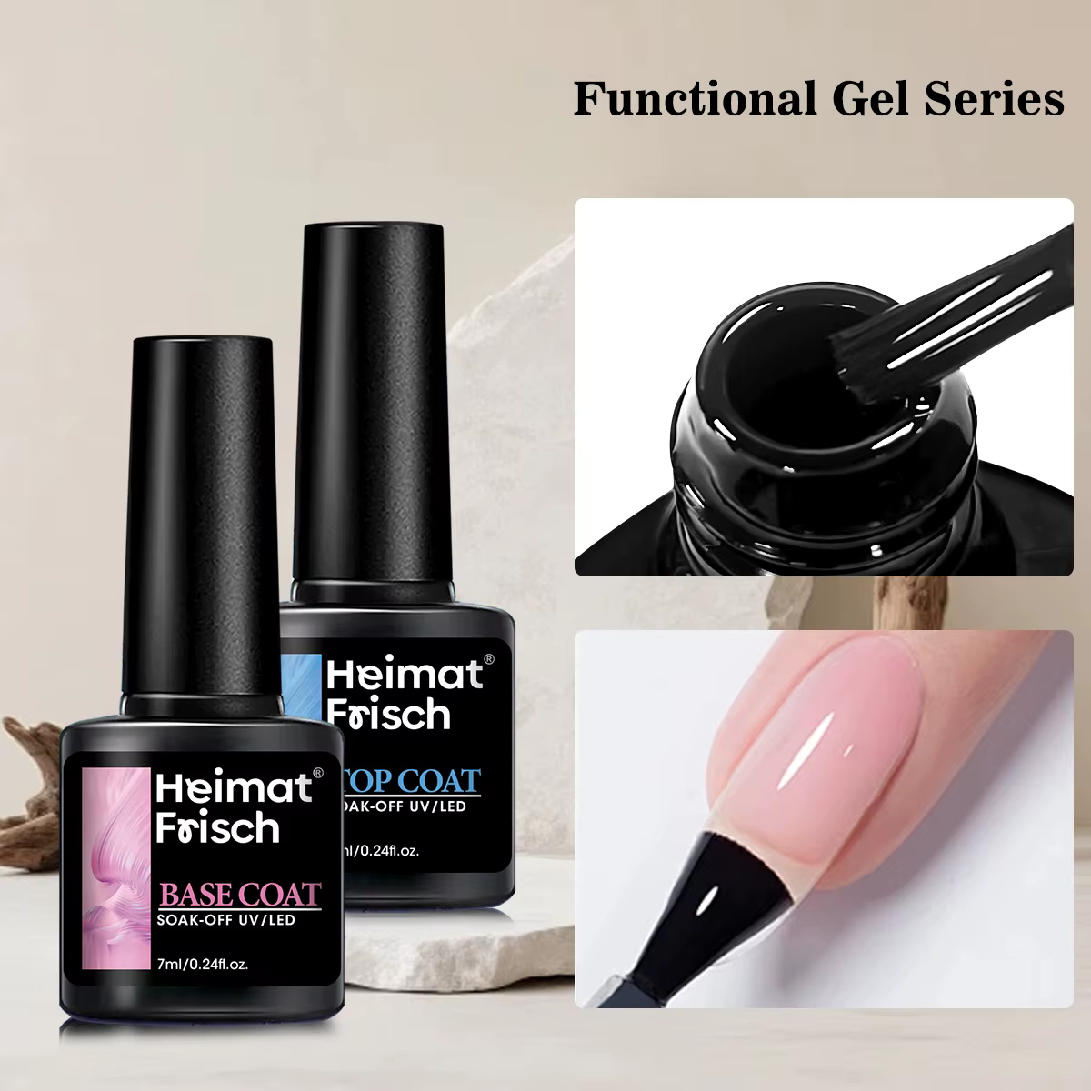 Heimat Frisch 7ml Gel à ongles multifonctionnel : élimine le gel LED