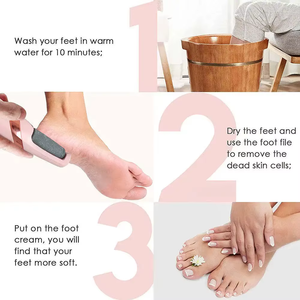 Lime à callus électrique rechargeable sans fil, lime à pieds pour éliminer la peau sèche et rugueuse des talons, pour femmes et hommes