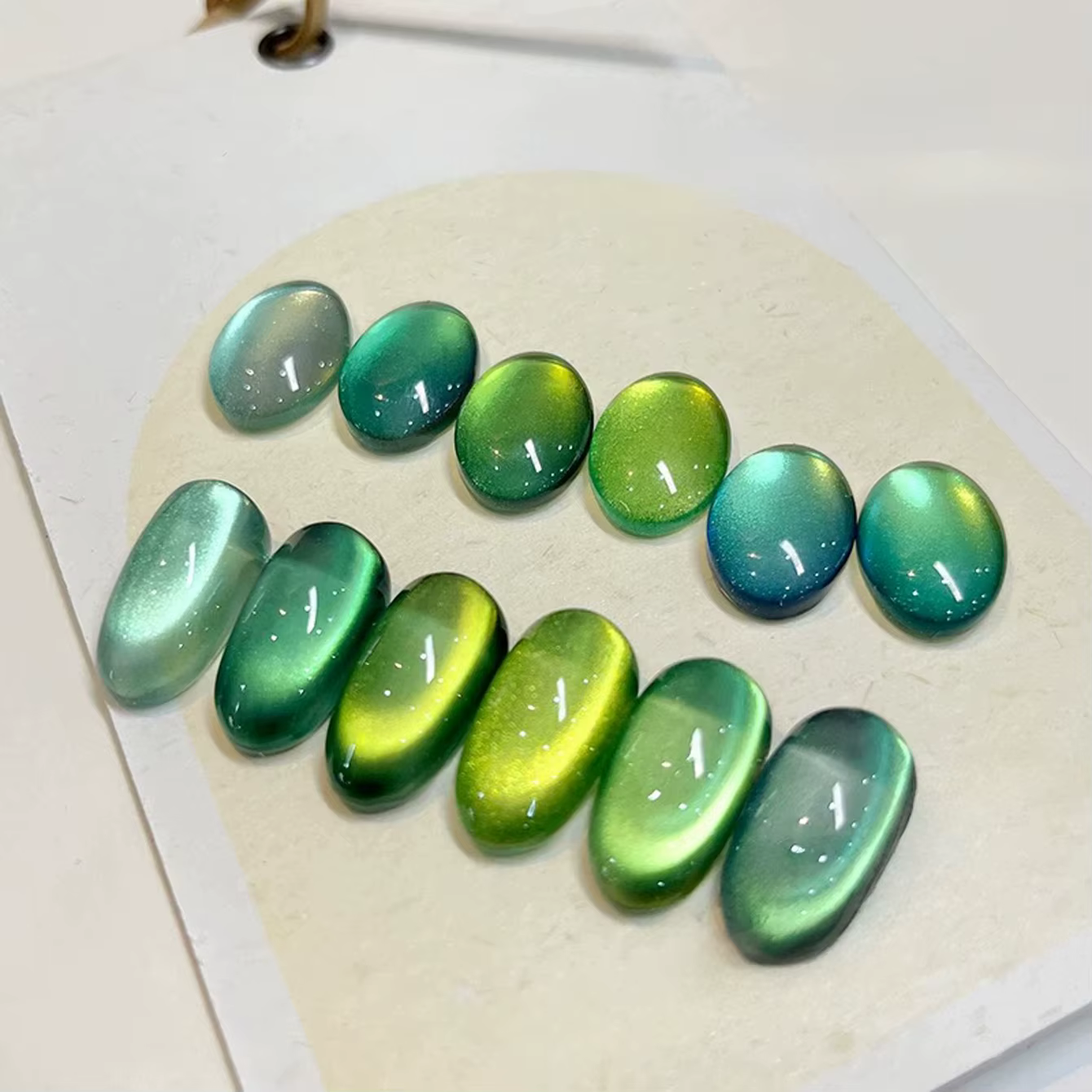 MIANEL – vernis à ongles en Gel vert Emperor Green Cat Eye