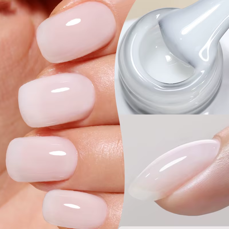 BORN PRETTY 10ml gelée laiteuse blanc Gel vernis à ongles translucide Semi Permanent tremper UV LED Gel