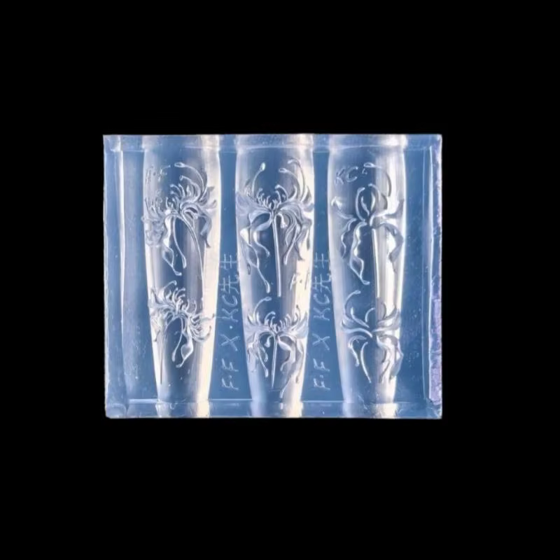 3D Lycoris Radiata fleur Silicone Nail Art moule Transparent bricolage manucure sculpture rouge lys motifs floraux pour ongles créatifs