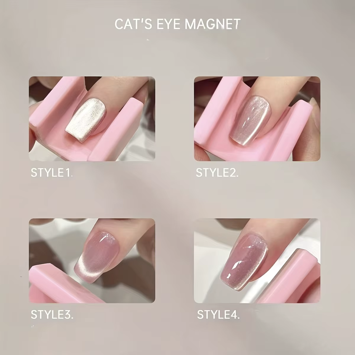Aimant pour nail art | Outil pour œil de chat facile à utiliser pour les débutants