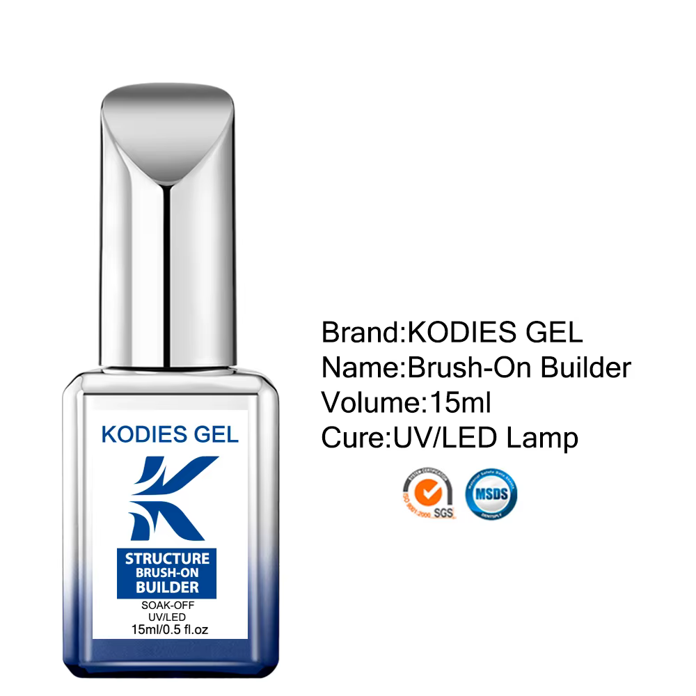 KODIES GEL brosse sur constructeur vernis à ongles Gel 15ml blanc laiteux clair rose UV couche de Base manucure française renforcer Gel pour Extension
