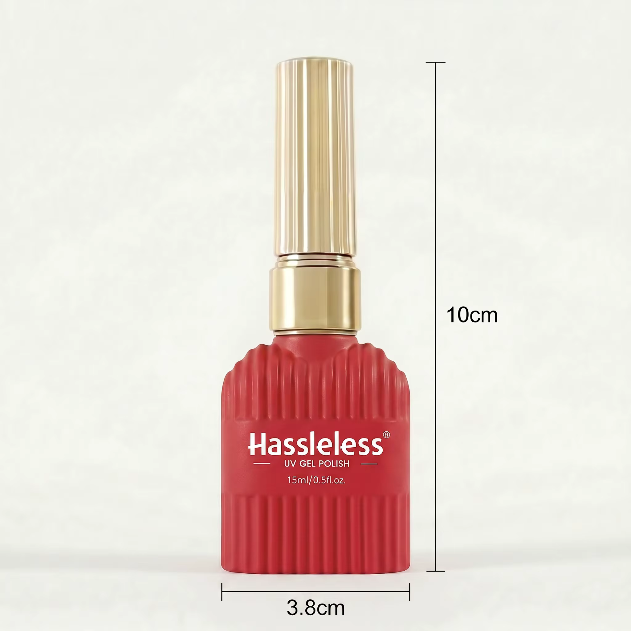 Un lot de 6 vernis à ongles gel brun-rougeâtre