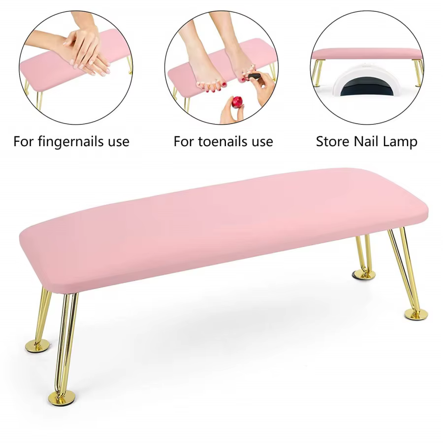 Le oreiller de manucure en Pu portable pliable