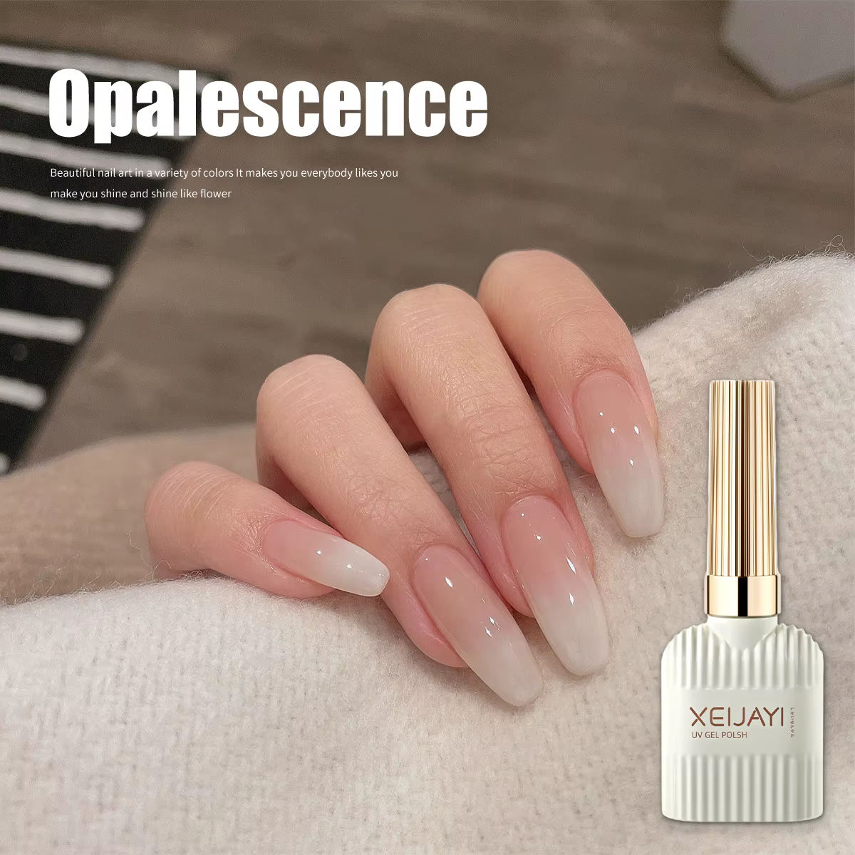 Vernis à ongles Gel blanc laiteux Pudding