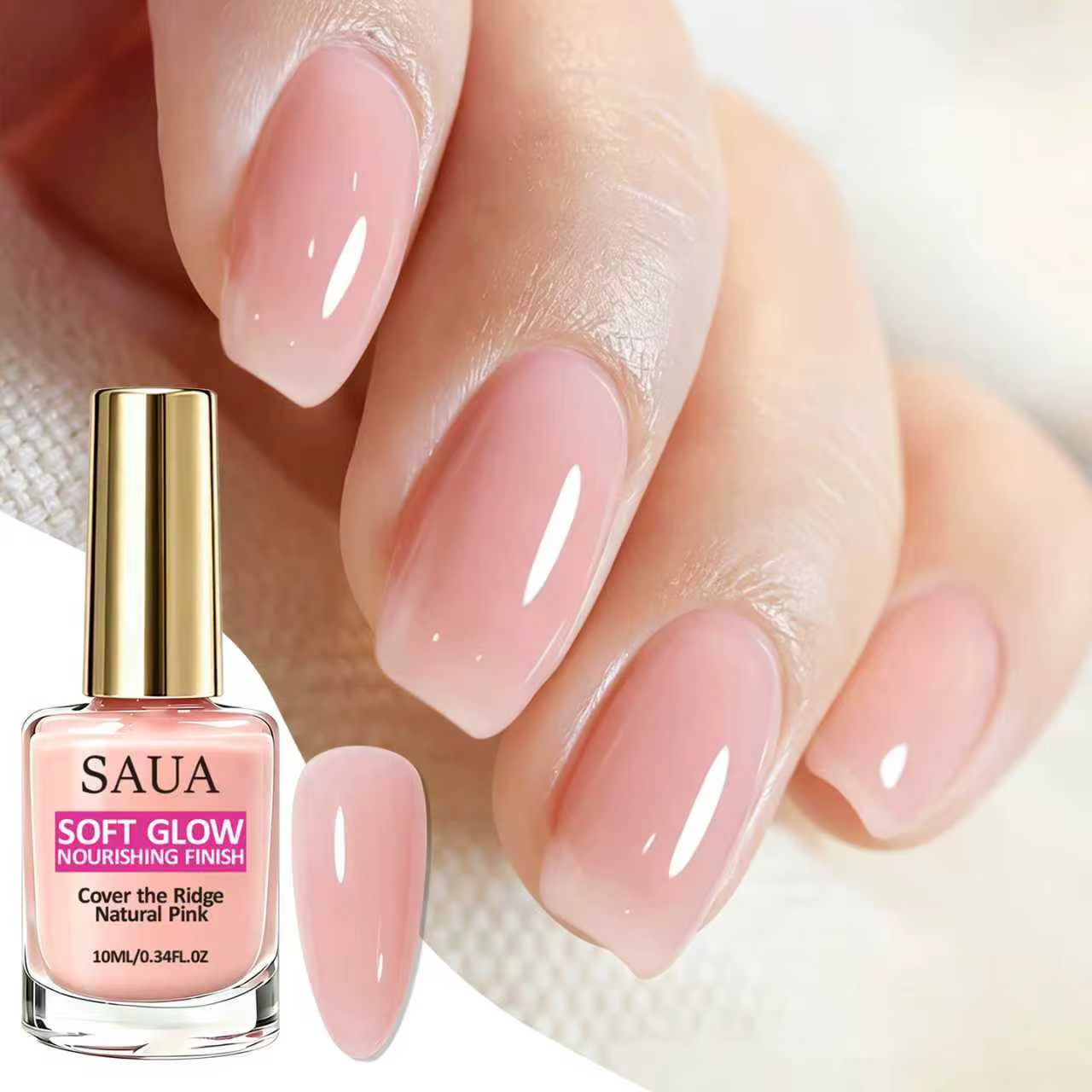 Le vernis à ongles rose de 10 ml peut créer
