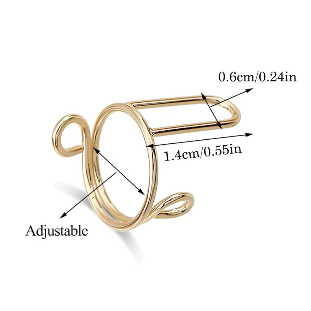 Bagues à Ongles Réutilisables en Argent pour Nail Art