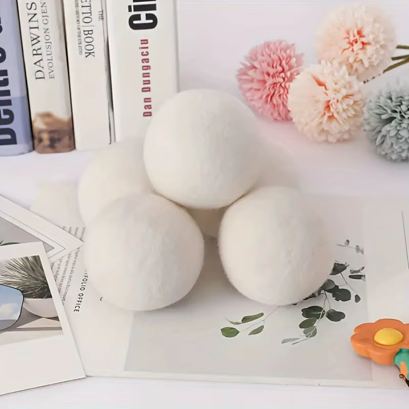 Boules de sèche-linge en laine, boules de séchage de linge, adoucisseur de linge, accessoires réutilisables pour Machine à laver à domicile