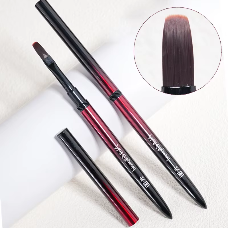 Brosse pour Nail Art, manche en métal