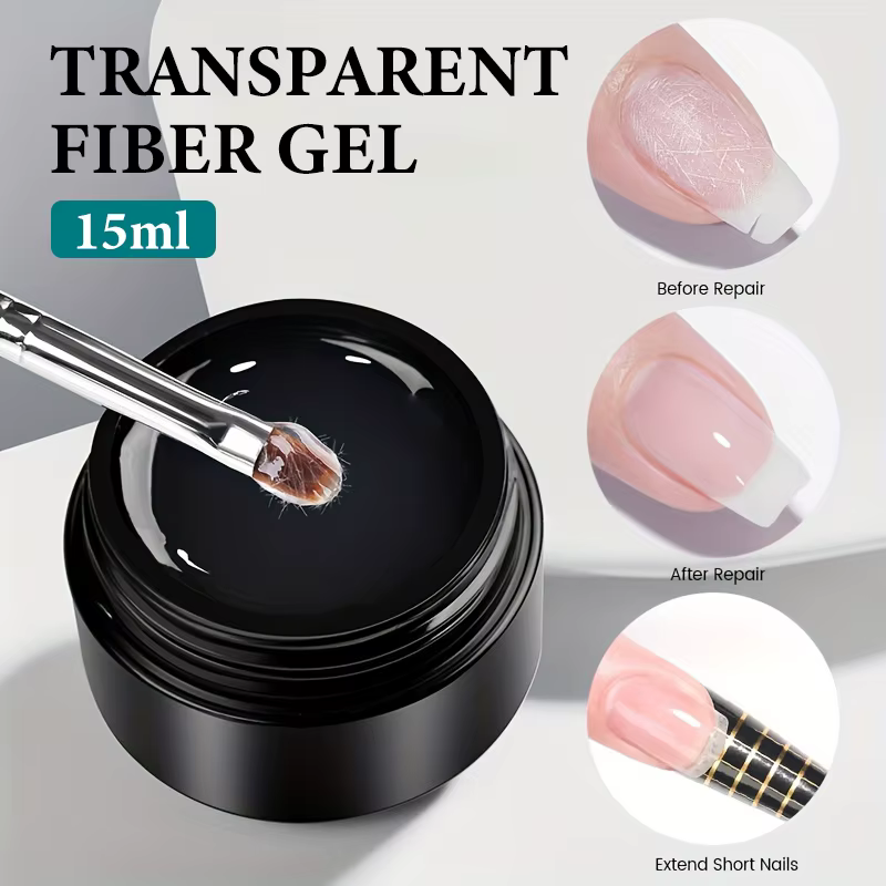 Gel de construction rapide en fibre de verre 15g pour ongles abîmés