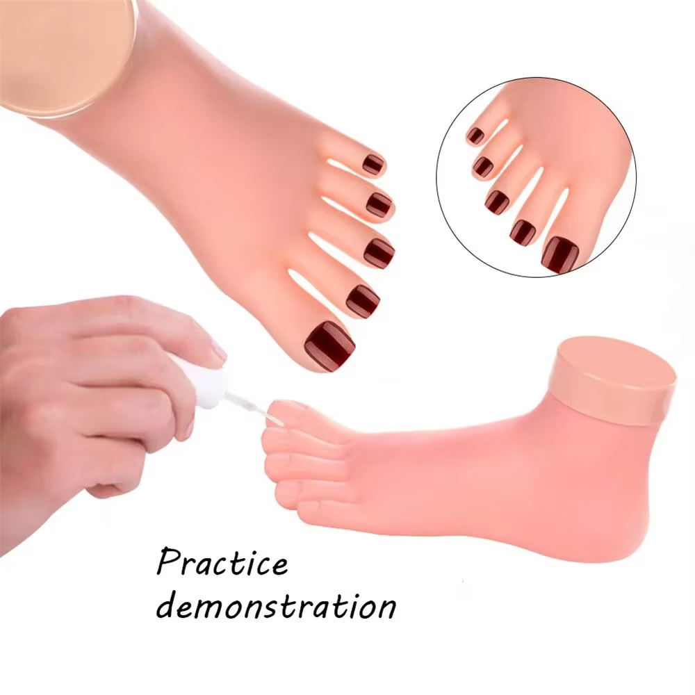 Modèle de pied de pratique des ongles
