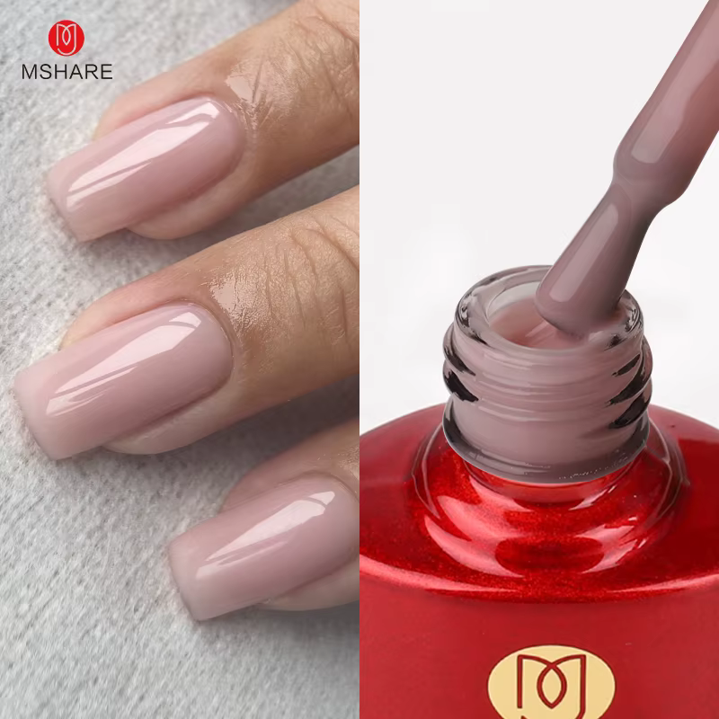 Gel de base en caoutchouc rose pour vernis à ongles