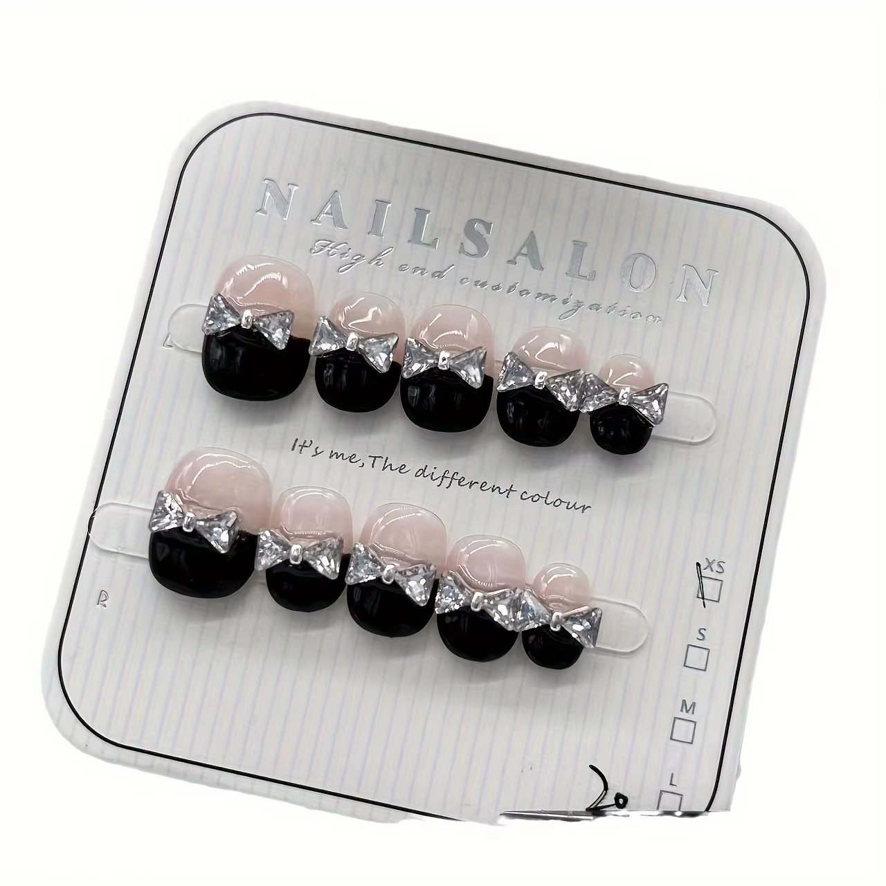 10 pièces ongles à pression faits à la main