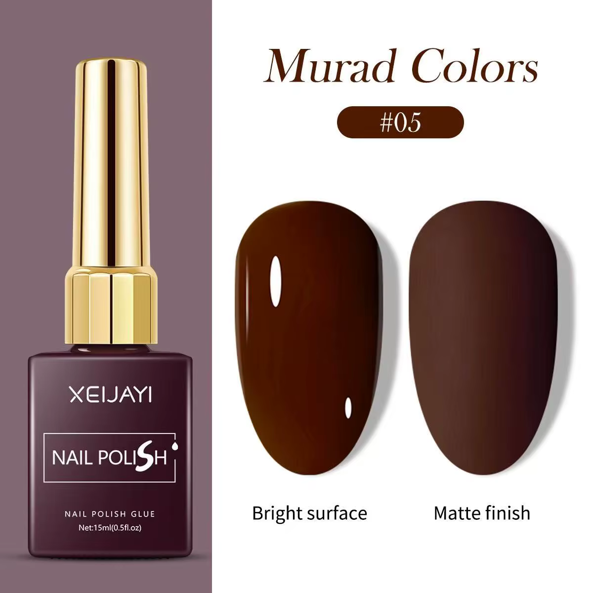 Ensemble de vernis à ongles Gel marron