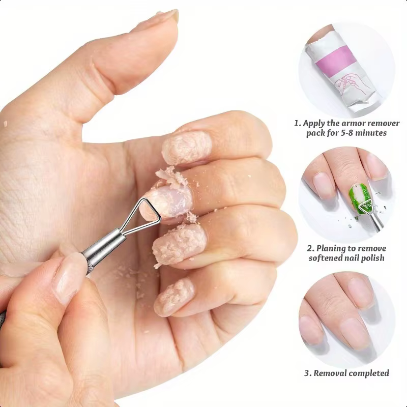 4 pièces ongles Gel cuticule poussoir