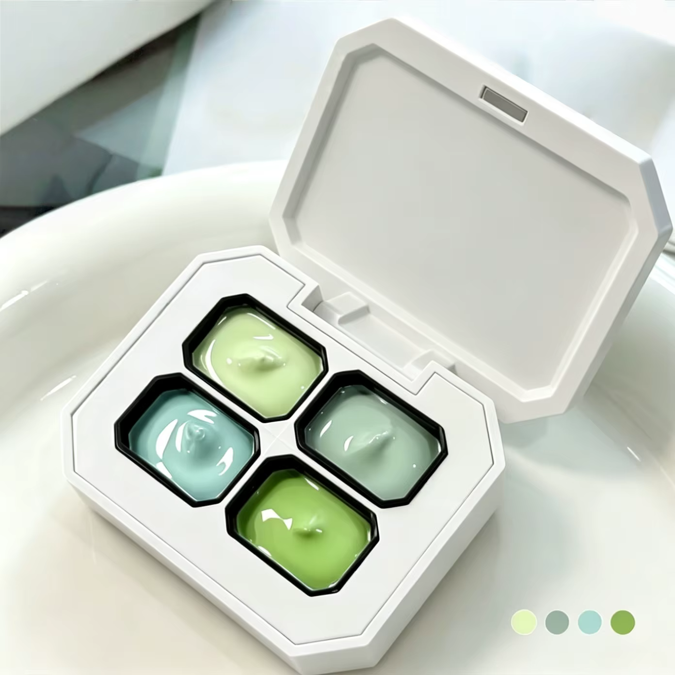 Gel de peinture pour ongles semi-permanent 4 couleurs dégradé vert