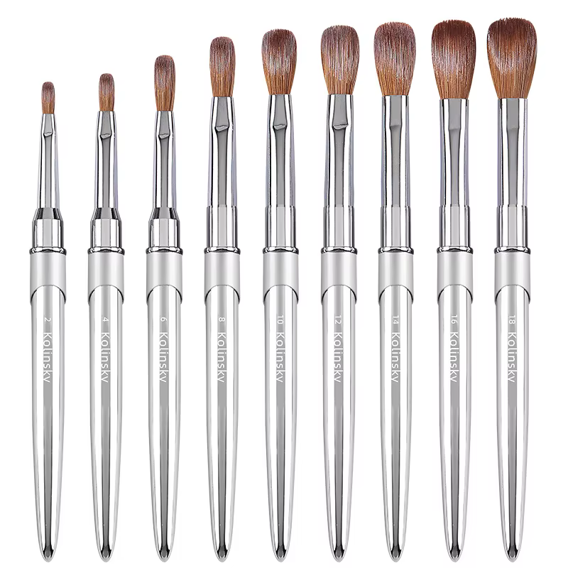 Kolinsky – brosse à ongles en acrylique
