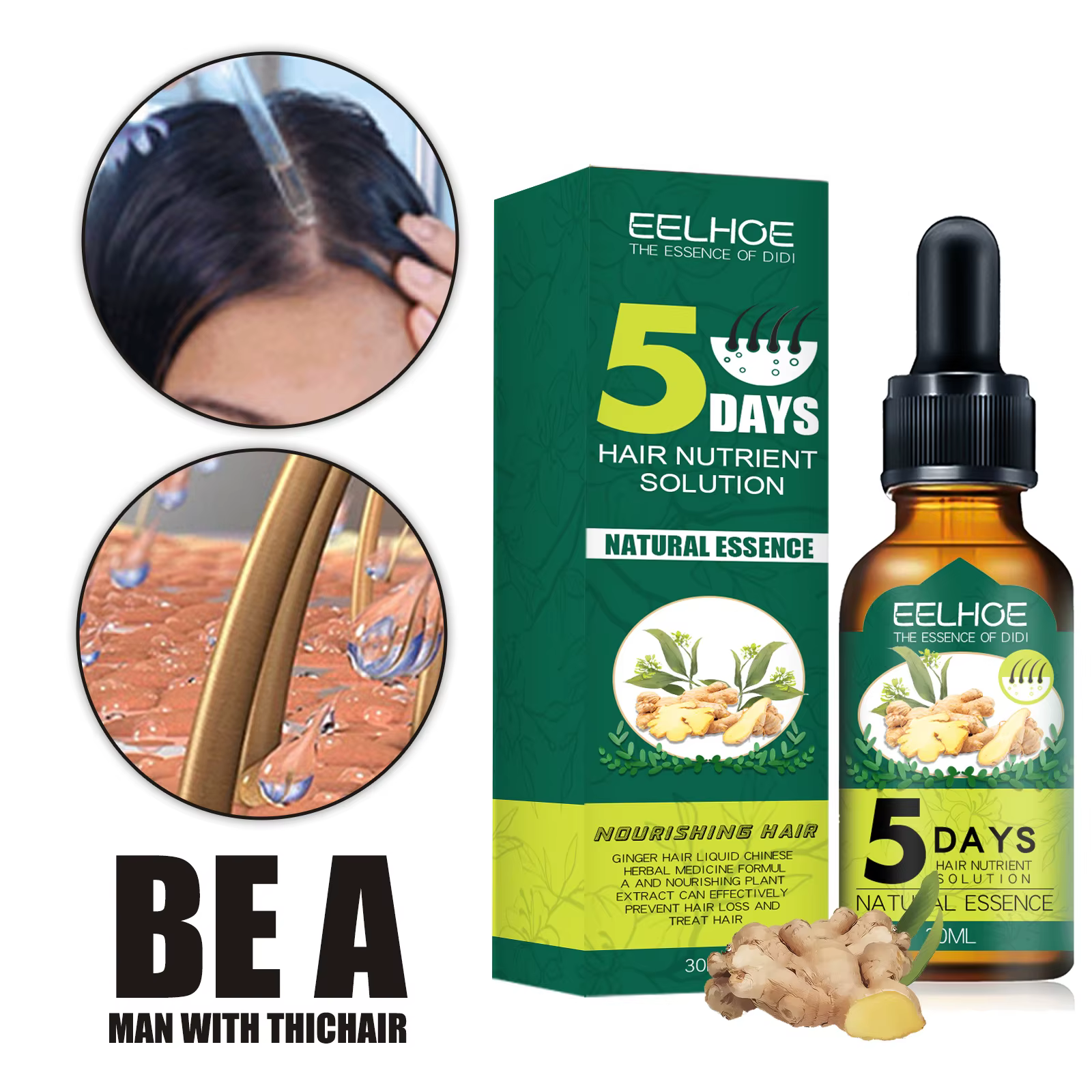 Huile essentielle de soin des cheveux, naturel, vidéo
