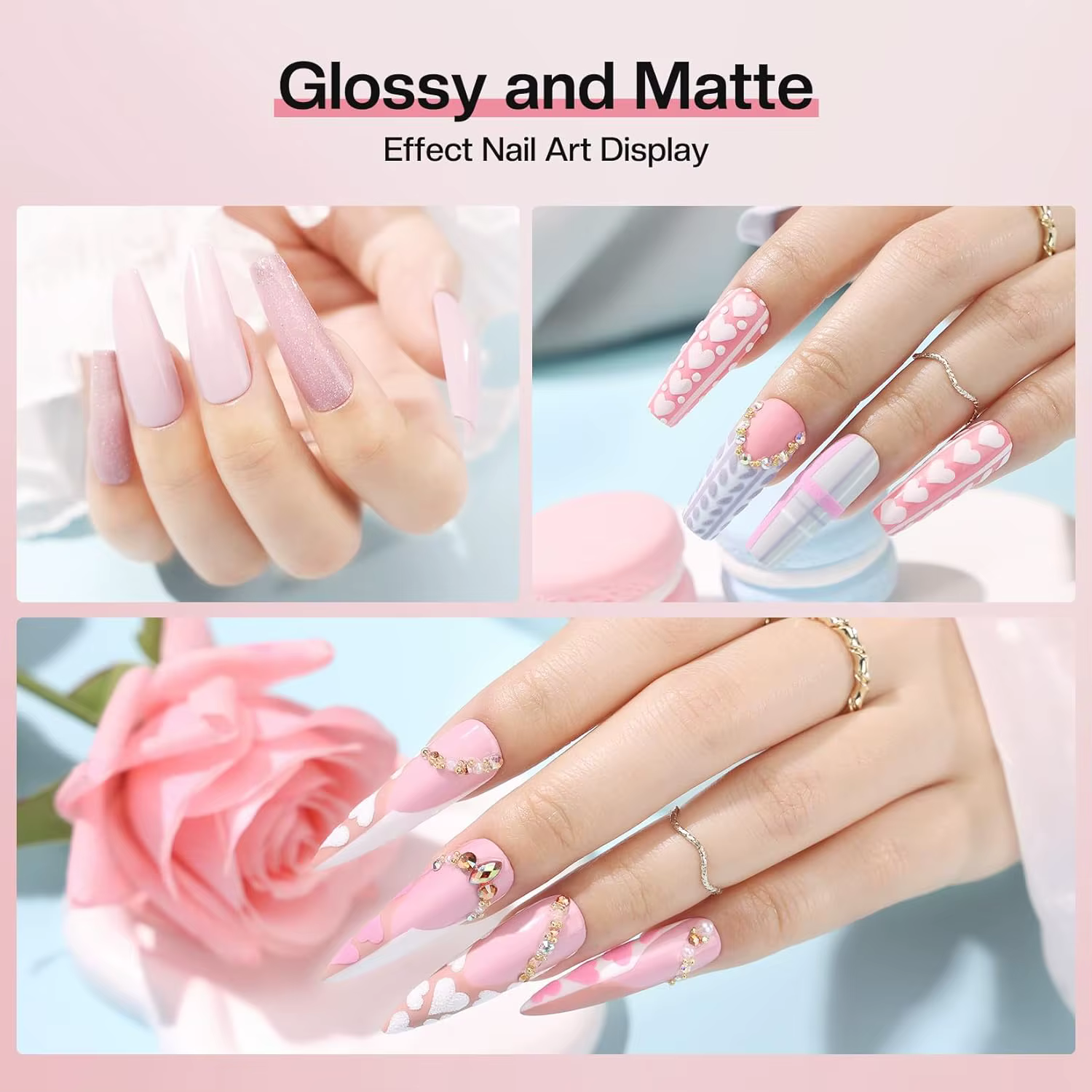 Kit de démarrage de gel pour ongles XR avec mini base de lampe UV