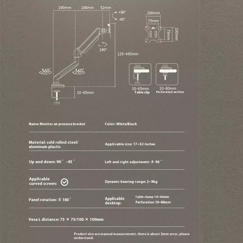 Machine collecteur de poussière d'ongles de bureau