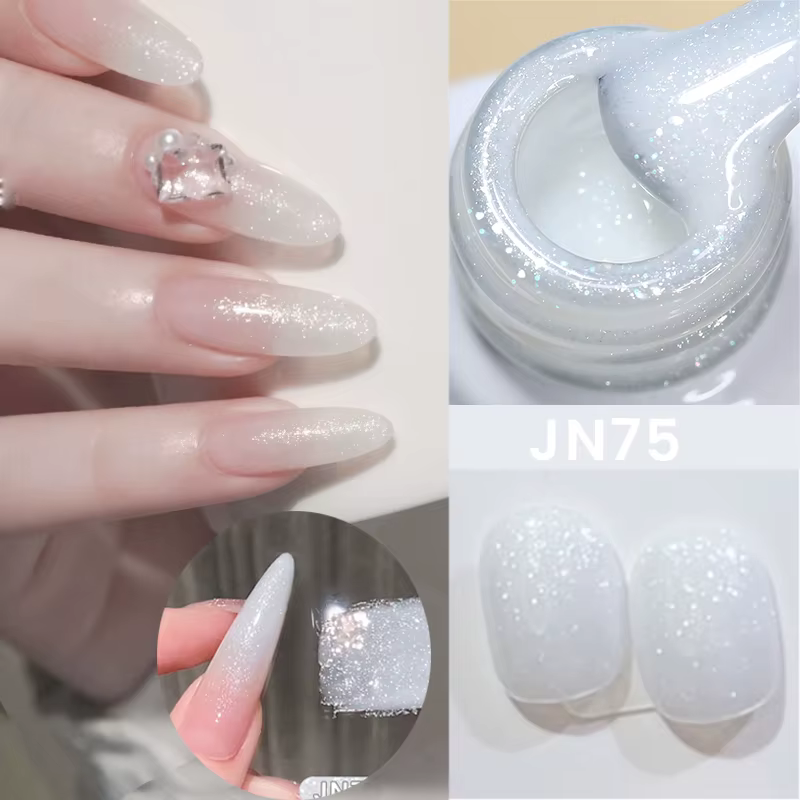 BORN PRETTY 10ml Sirop Nude Gel Jelly Nude Couleur Naturelle Semi Permanent Soak Off UV LED Vernis Fournitures pour Ongles Manucure