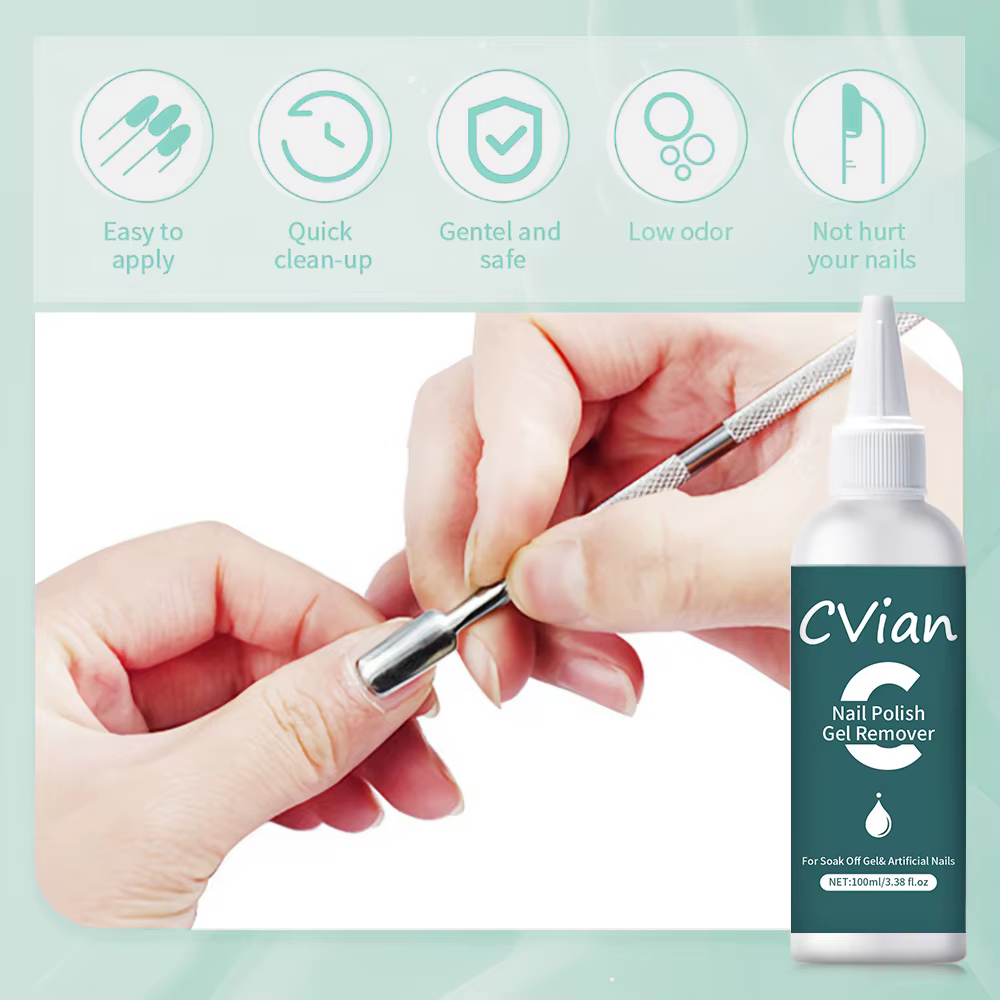 Kit de dissolvant pour vernis à ongles en gel