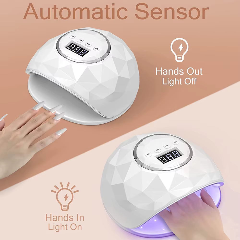 Lampe LED UV pour le séchage des ongles lampe de manucure avec fonction de mémoire affichage LCD lampe à ongles LED professionnelle pour outils de Salon d'art des ongles