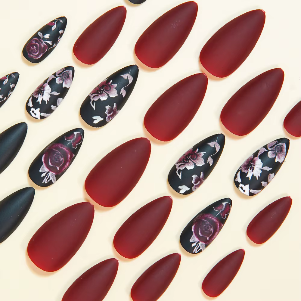 Faux ongles moyens pour femmes et filles