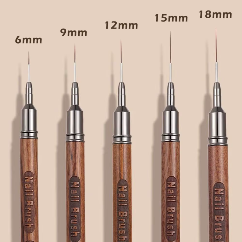 Nouveau Pinceau Liner pour Ongles 6/9/12/15/18mm