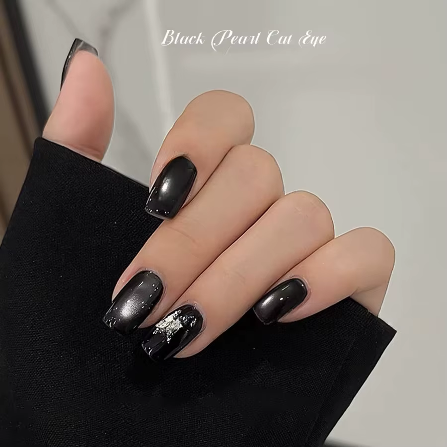 Verhéritage à Ongles Magnétique en Verre Noir