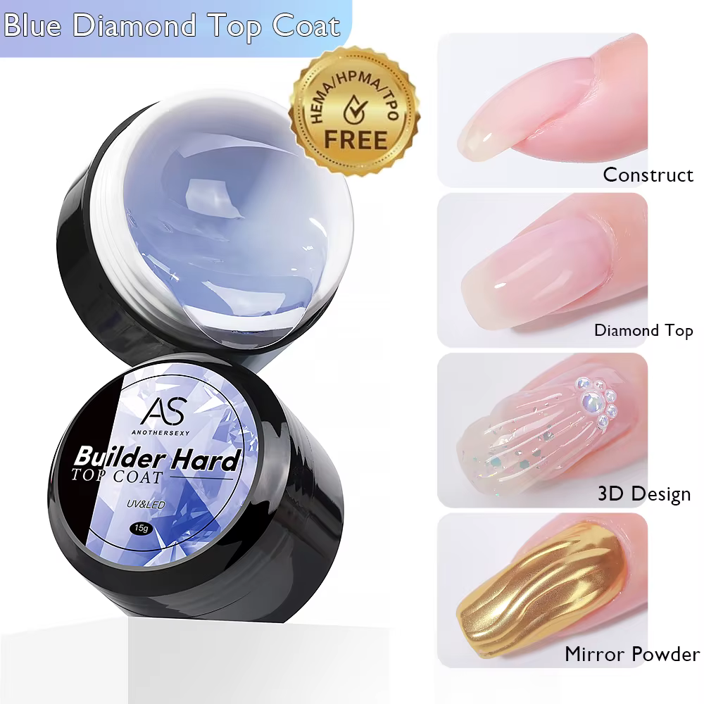 Tpo gratuit 15g diamant couche de finition pour Gel vernis à ongles longue durée renforcer UV tremper Gel