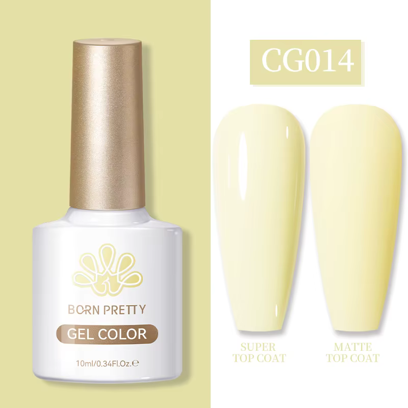 BORN PRETTY 10ml Gel Polish Crème Jaune Longue Durée Style Français