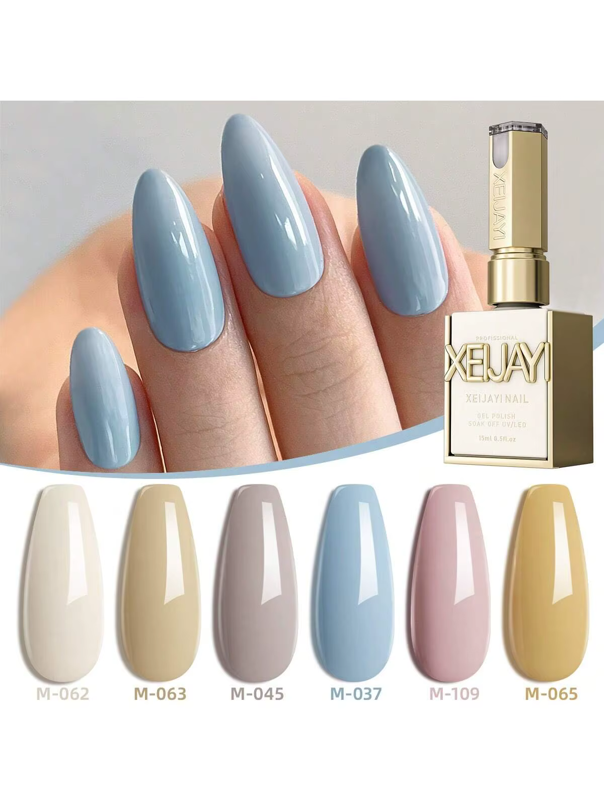 15ML rose nu bleu vernis à ongles Semi Permanent Nail Art trempage UV LED Salon de manucure bricolage