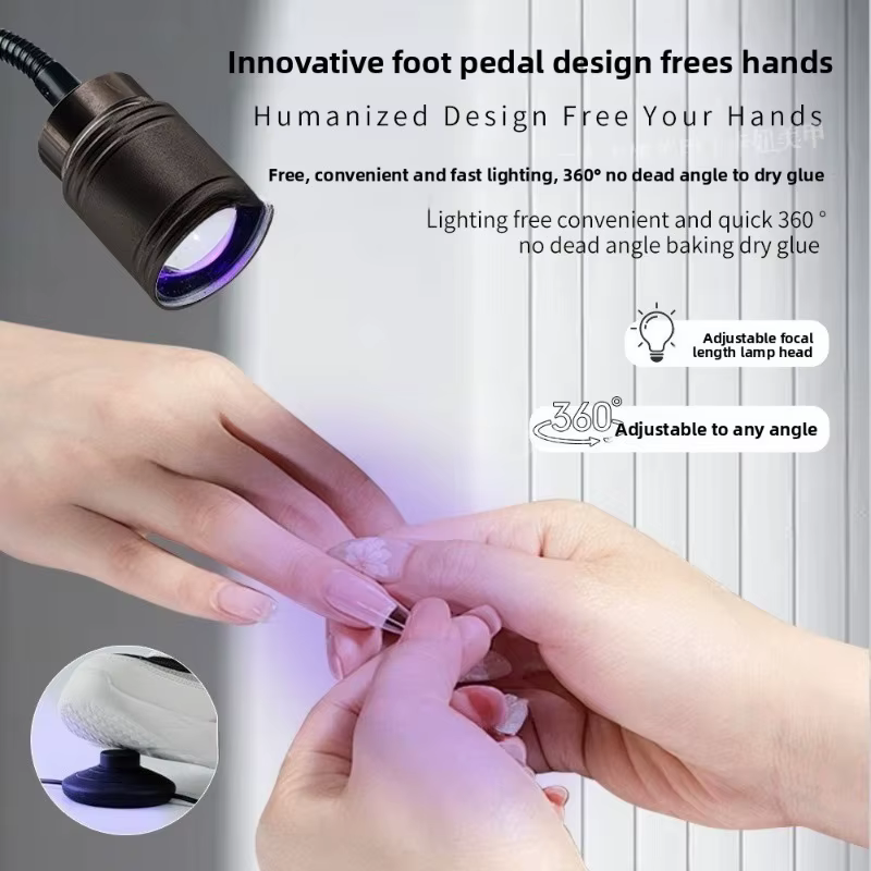 Lampe UV de photothérapie 5/10W pour nail art avec pédale