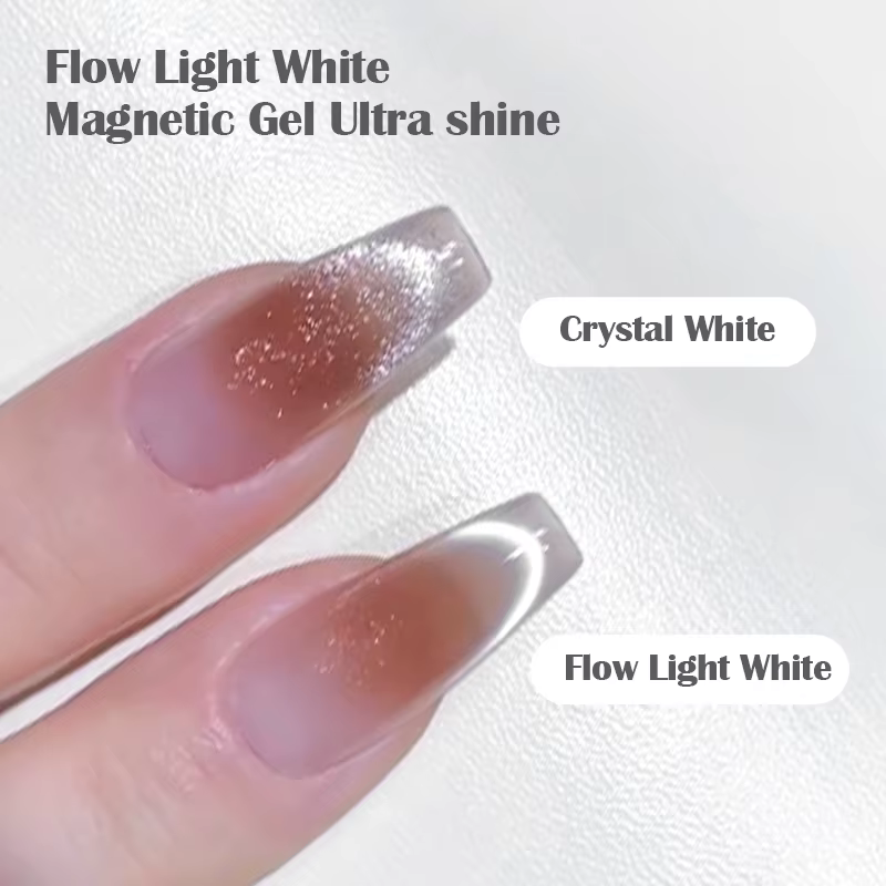 Vernis à ongles Gel magnétique chat blanc
