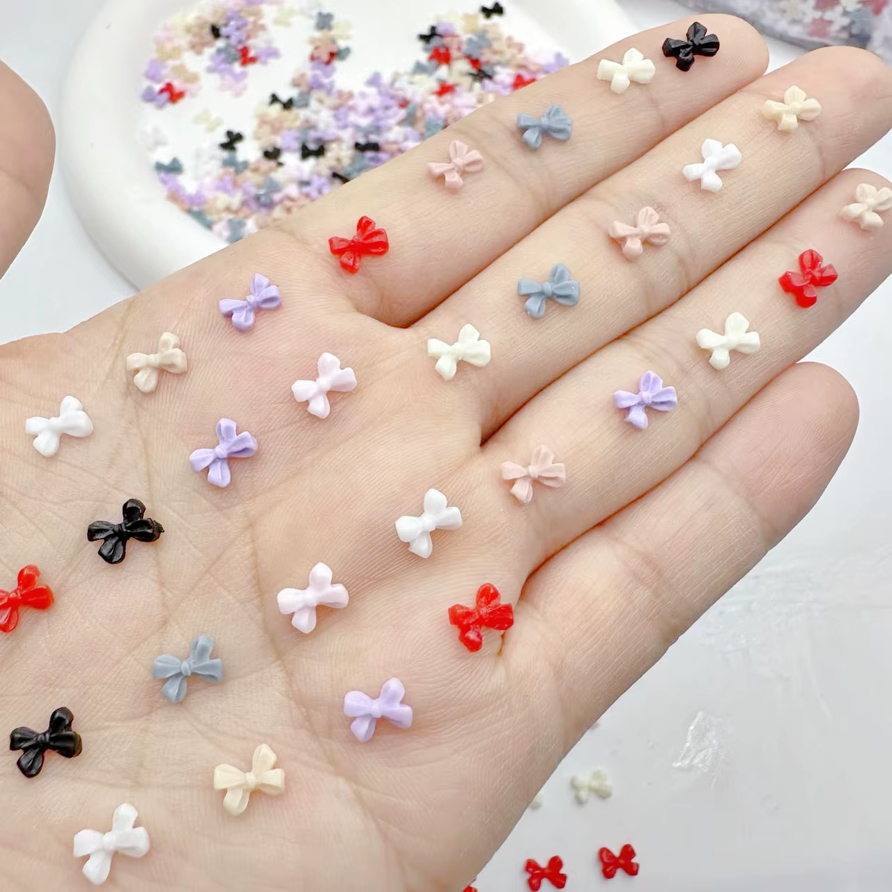 Pièces de Nail Art à nœud Transparent
