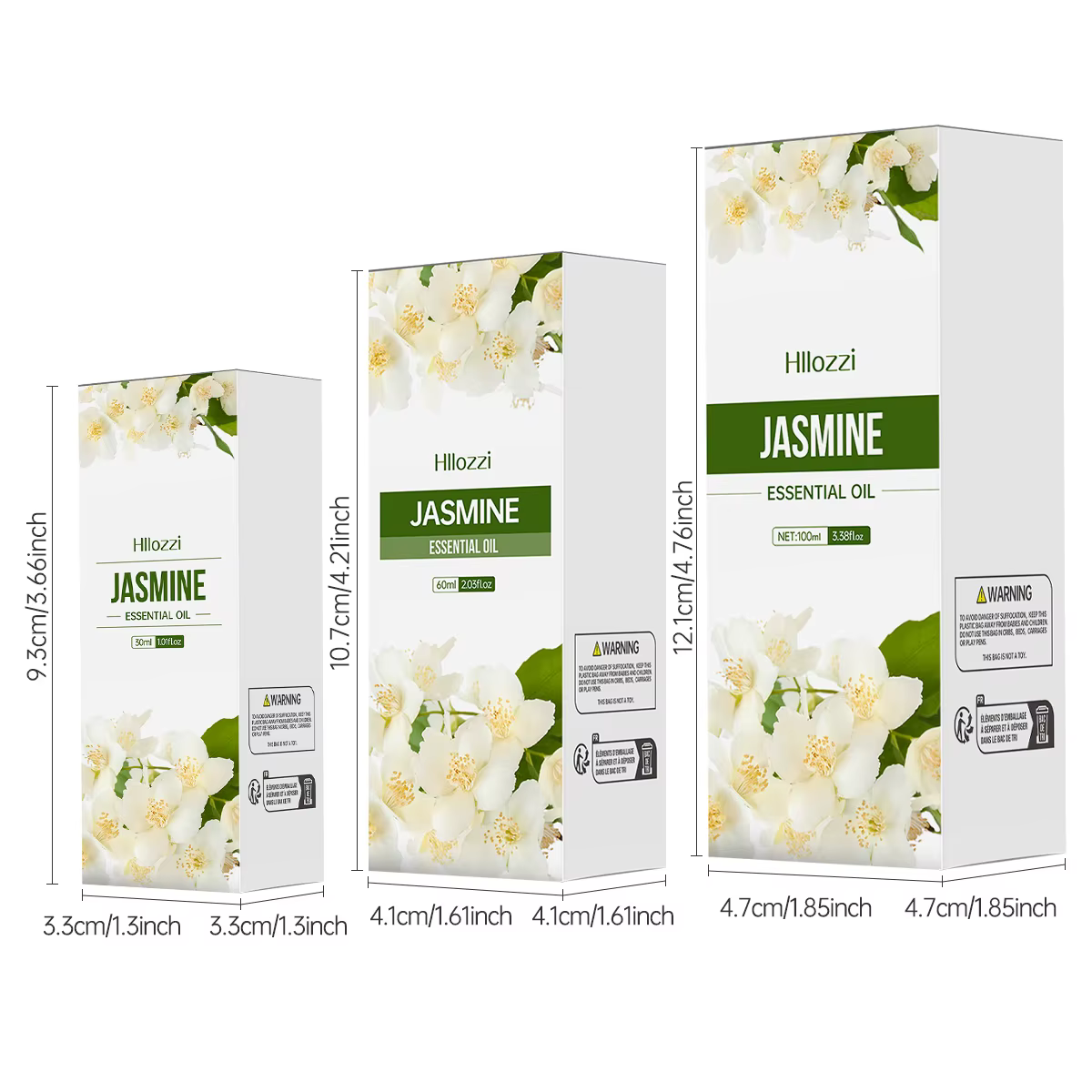 Huile essentielle de jasmin, 100ml/60ml/30ml, aromathérapie, huile essentielle multifonctionnelle, diverses scènes, riche en saveur, hydratante