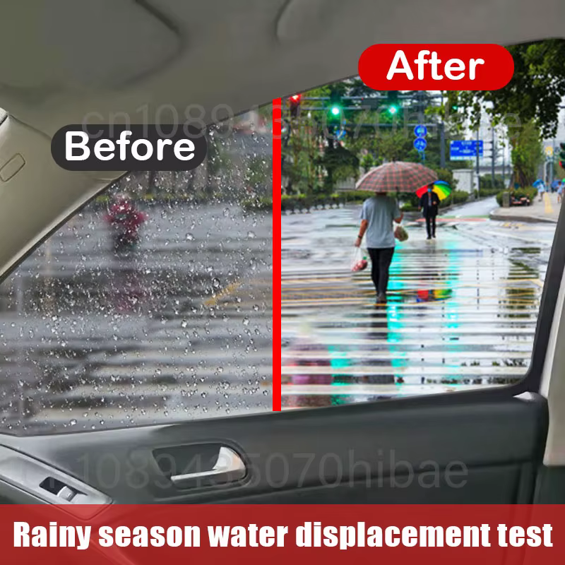 Spray d'eau Anti-pluie pour verre de voiture, revêtement Nano, Agent hydrophobe étanche, Film d'huile pour enlever l'agent de Film de verre automobile